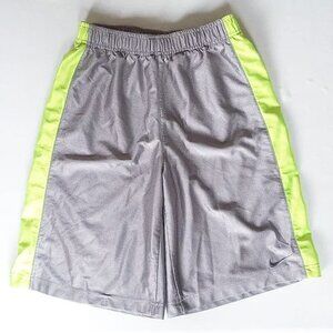 *50off3* NWOT Nike Lined Mesh Athletic Shorts Youth Large Silver Yellow